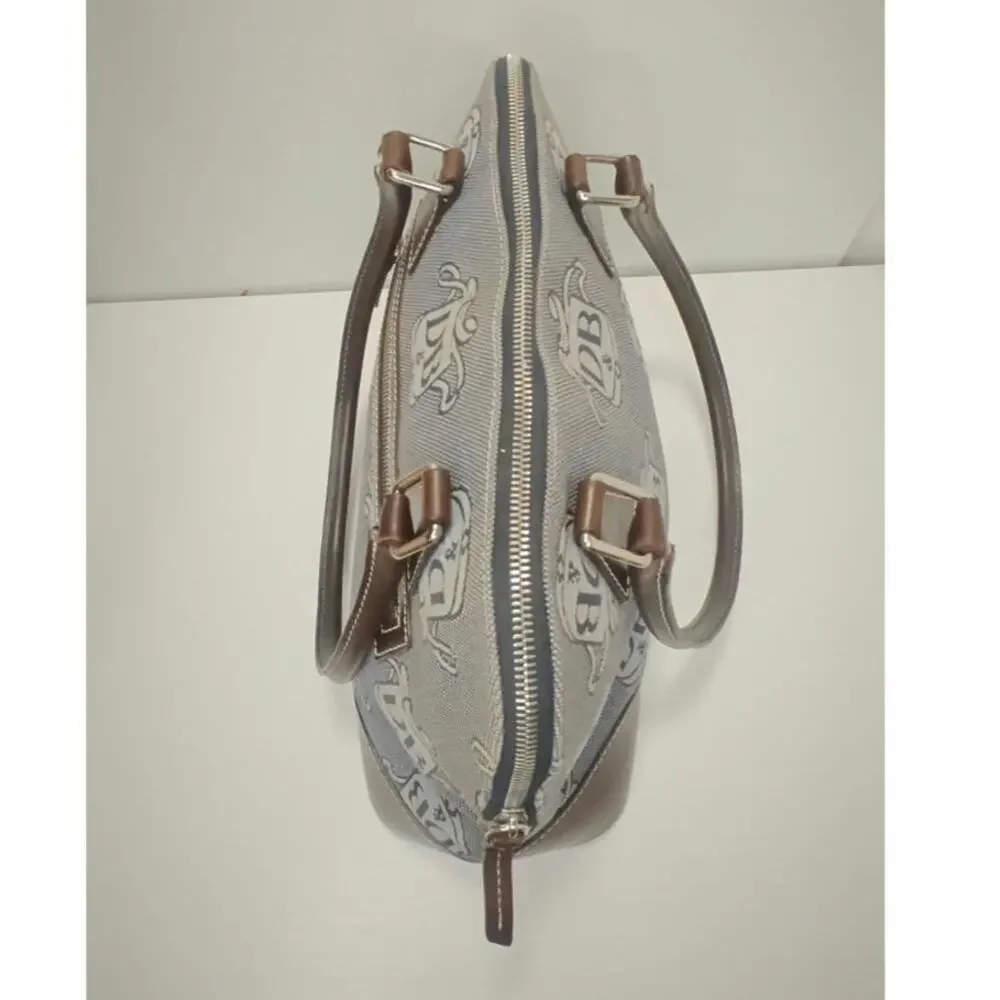 vintage Y2K Dooney & Bourke Blue brown DB satchel